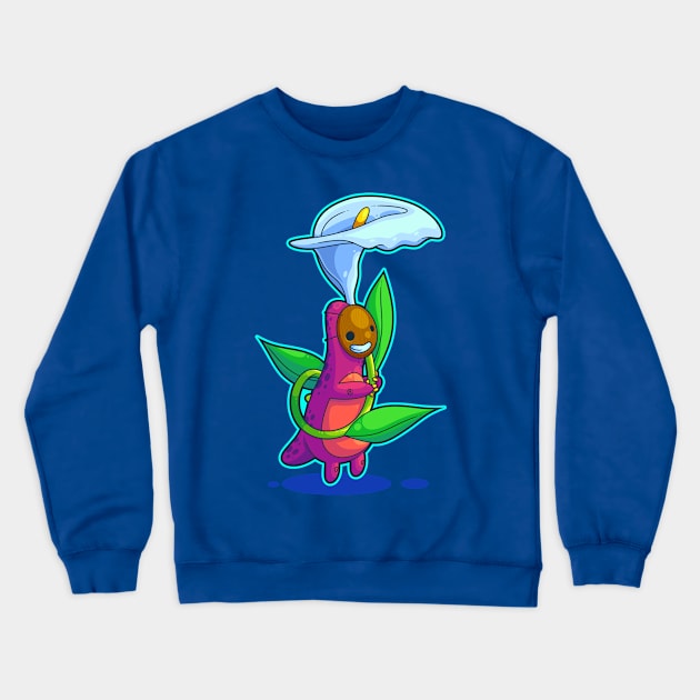 Forest Sprite Brings A Gift Crewneck Sweatshirt by ArtisticDyslexia